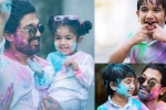 allu arjun holi pictures, allu arjun for holi 2019, in pics allu arjun s adorable moments with family for holi is too cute to miss, Happy holi