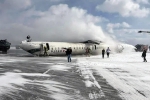 Delta aircraft Toronto Airport visuals, Delta aircraft Toronto Airport videos, delta aircraft flips upside down on landing at toronto airport, Flights