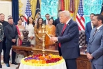 Donald Trump with Narendra Modi, Donald Trump Diwali celebrations, donald trump celebrates diwali at white house, Prime minister Donald Trump with Narendra Modi, Donald Trump Diwali celebrations, donald trump celebrates diwali at white house, Prime minister