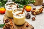 Eggnog preparation, Eggnog making, what is eggnog a popular festive christmas drink, Christmas