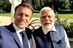 Emmanuel Macron and Narendra Modi breaking news, Emmanuel Macron and Narendra Modi latest, france and indian prime ministers share their friendship on social media, Modi us visit