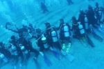 Guinness world record for the longest human chain underwater, NRI and team break Guinness world record for the longest human chain underwater, nri and team creates guinness world record, Chrysalis entrepreneur