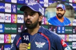 Rohit Sharma, KL Rahul comments, kl rahul s interesting remark on rohit sharma, Rcb