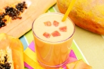 Papaya Smoothie Vs Bloating, Papaya, papaya smoothie that can help with bloating, Honey