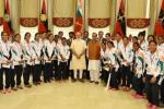 Brazil Olympics Indian athletes, Narendra Modi, modi meets rio olympics bound athletes, Jitu rai