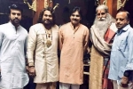 Pawan Kalyan in Sye Raa sets, Sye Raa, pawan kalyan pays visit to sets of sye raa, Bollywood megastar