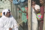 football fans in lock up, UAE man, watch uae man locks up indian football fans in cage before match, Football team
