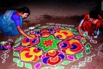 cultural significance of rangoli, simple rangoli, spiritual and cultural significance of making rangoli outside the house, Rangoli