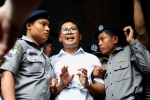 Reuters, Kyaw Soe Oo, myanmar jails reuters reporters for seven years, Kyaw soe oo