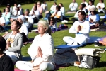 yoga day celebrations across the globe, yoga celebrations all over the world, yoga day celebrations begin across the globe, Amsterdam